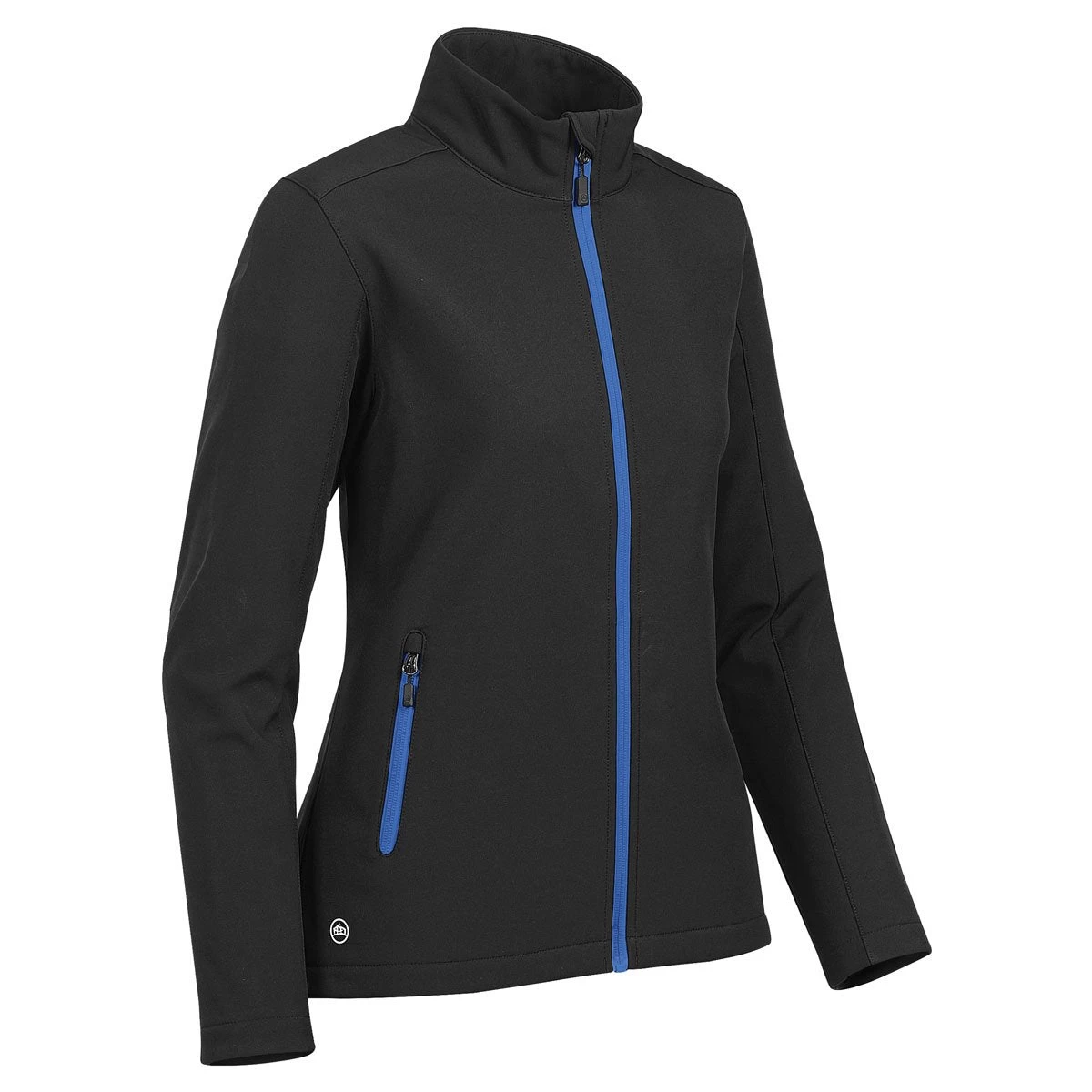 Stormtech Women's Black/Azure Blue Orbiter Softshell - Image 3