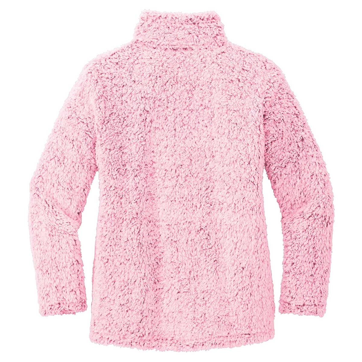 Port Authority Women's Pop Raspberry Heather Cozy 1/4 Zip Fleece - Image 2