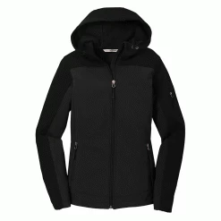 Port Authority Women's Black Hooded Core Soft Shell Jacket