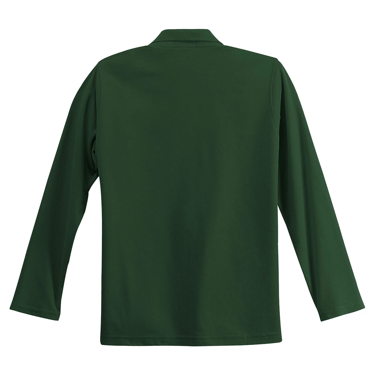 Port Authority Women's Dark Green Long Sleeve Silk Touch Polo - Image 2
