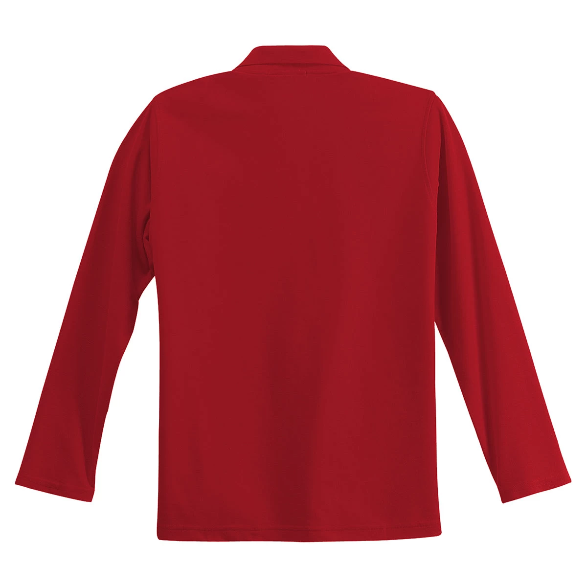 Port Authority Women's Red Long Sleeve Silk Touch Polo - Image 2