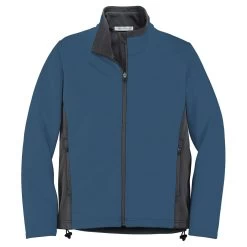 Port Authority Women's Navy/Graphite Two-Tone Soft Shell Jacket