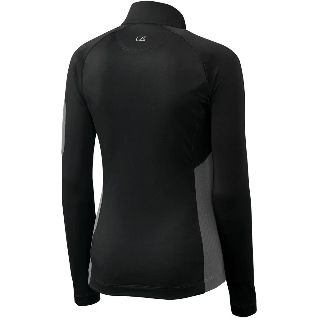 Cutter & Buck Women's Black Shaw Hybrid Half Zip - Image 2