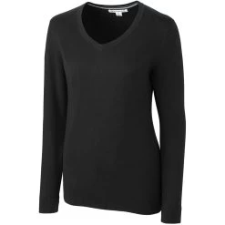 Cutter & Buck Women's Black Lakemont V-Neck