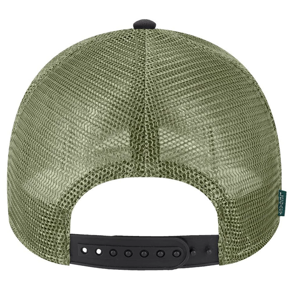 Legacy Black/Light Olive Lo-Pro Snapback Trucker Cap - Image 2
