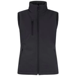Clique Women's Black Equinox Insulated Softshell Vest