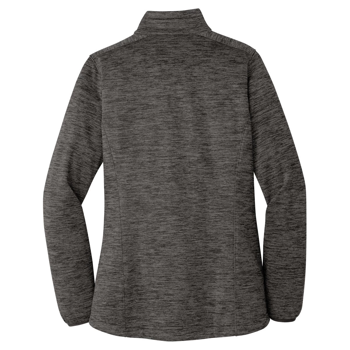 Sport-Tek Women's Grey-Black Posicharge Electric Heather Soft Shell Jacket - Image 2