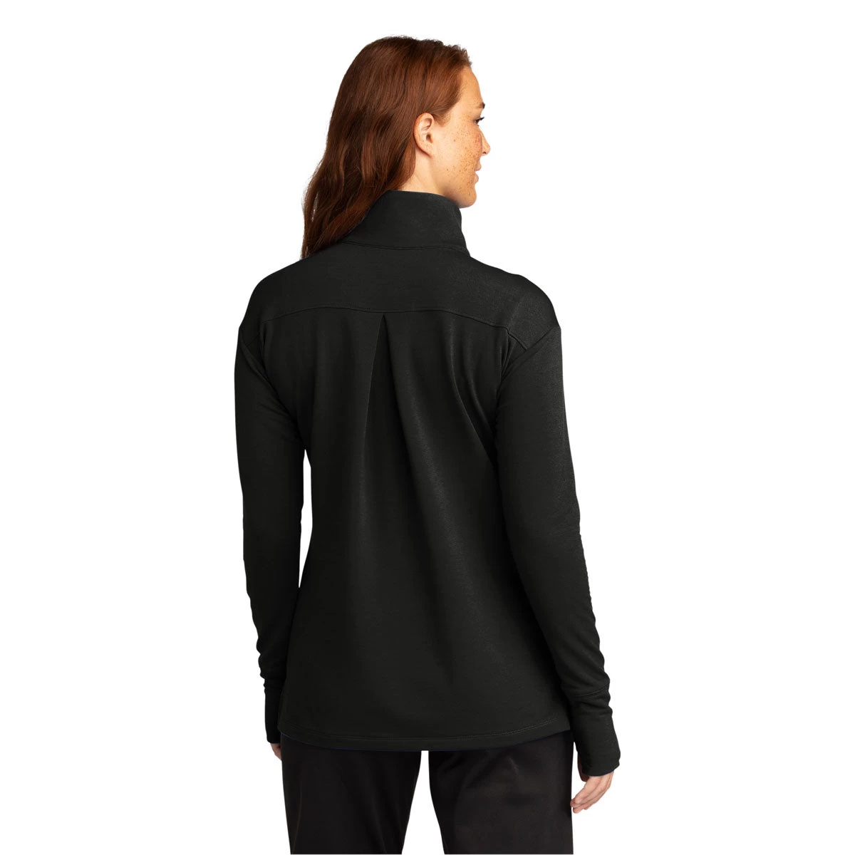 Sport-Tek Women's Black Sport-Wick Flex Fleece 1/4-Zip - Image 4