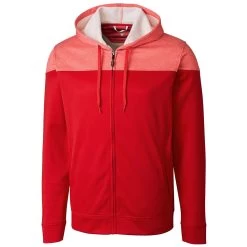 Cutter & Buck Men's Red Pop Fly Hoodie