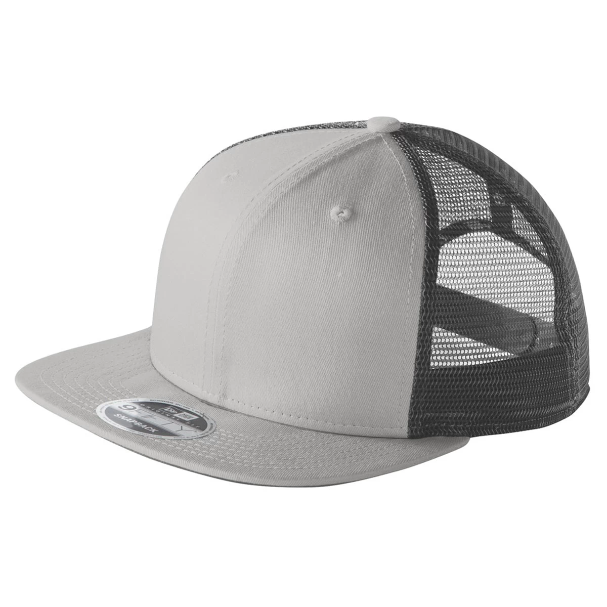 New Era Grey/Graphite Original Fit Snapback Trucker Cap - Image 3