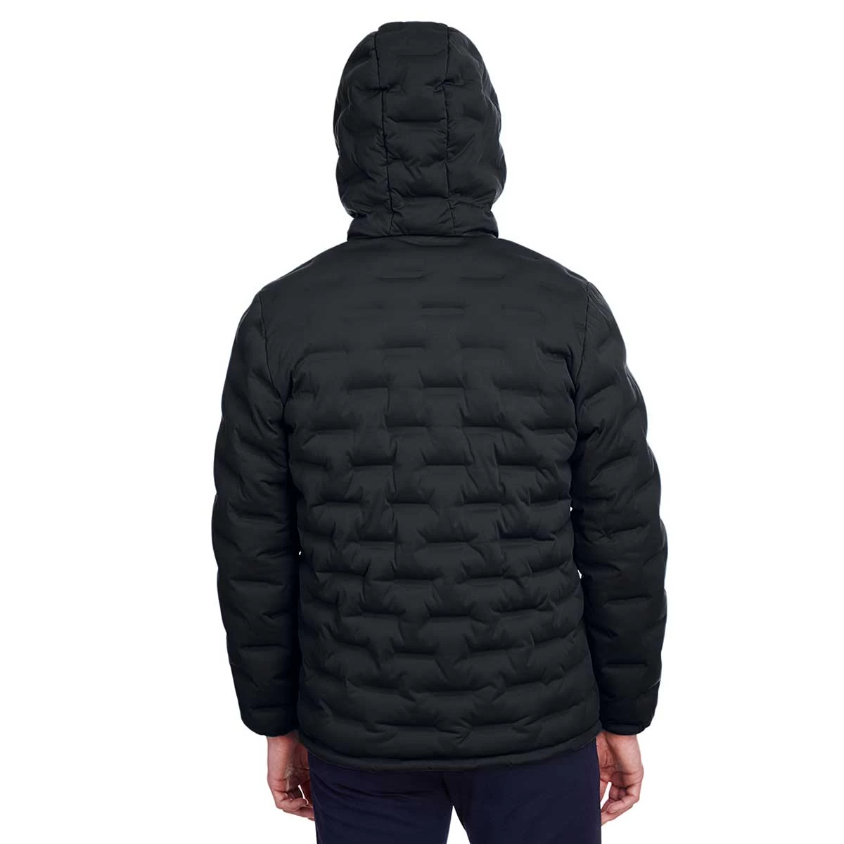 North End Men's Black/Carbon Loft Puffer Jacket - Image 4