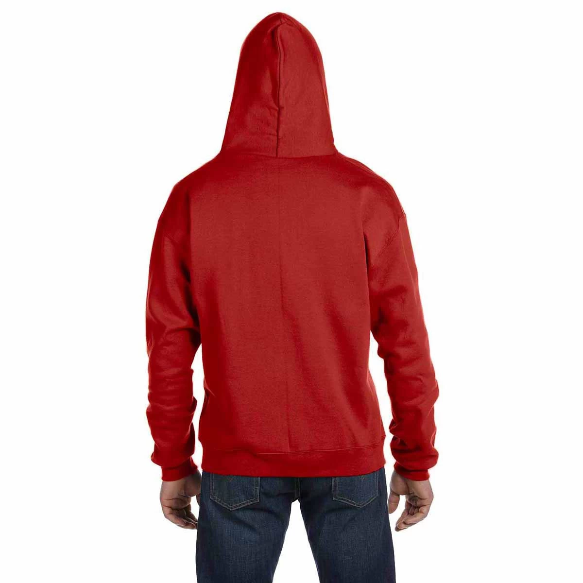 Champion Men's Scarlet Eco 9-Ounce Full Zip Hood - Image 3