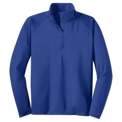 Sport-Tek Men's True Royal Sport-Wick Stretch 1/2-Zip Pullover