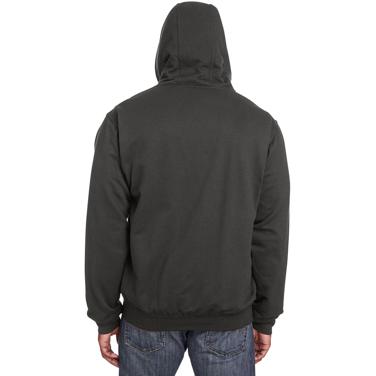Berne Men's Charcoal Heritage Thermal-Lined Full-Zip Hooded Sweatshirt - Image 3