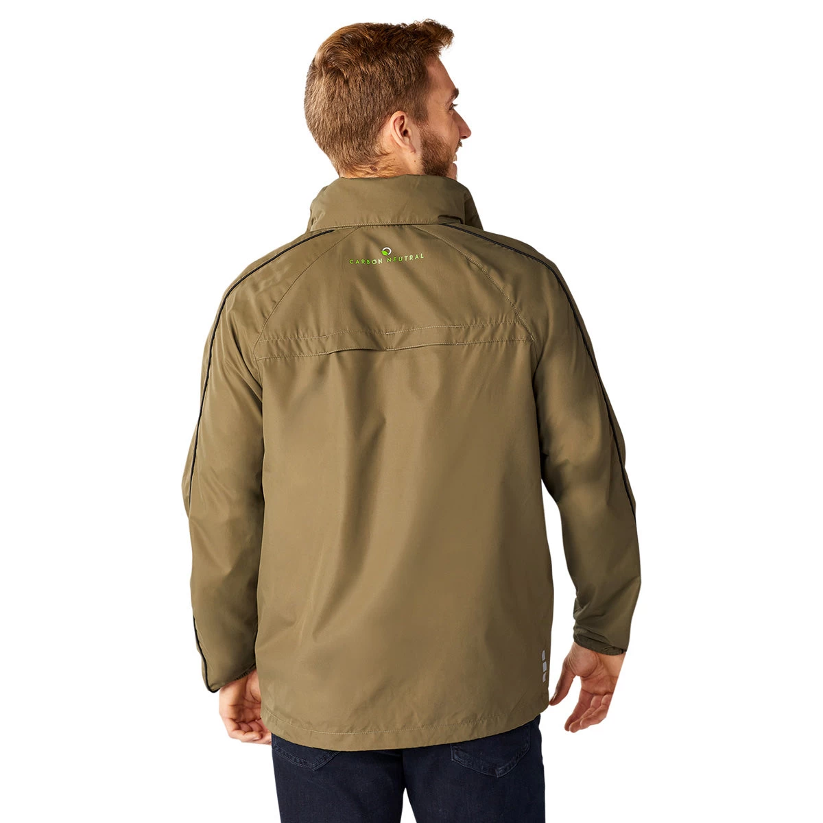 Elevate Men's Loden/Black Rincon Eco Packable Jacket - Image 5