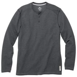 Roots73 Men's Dark Charcoal Mix Riverrock Henley