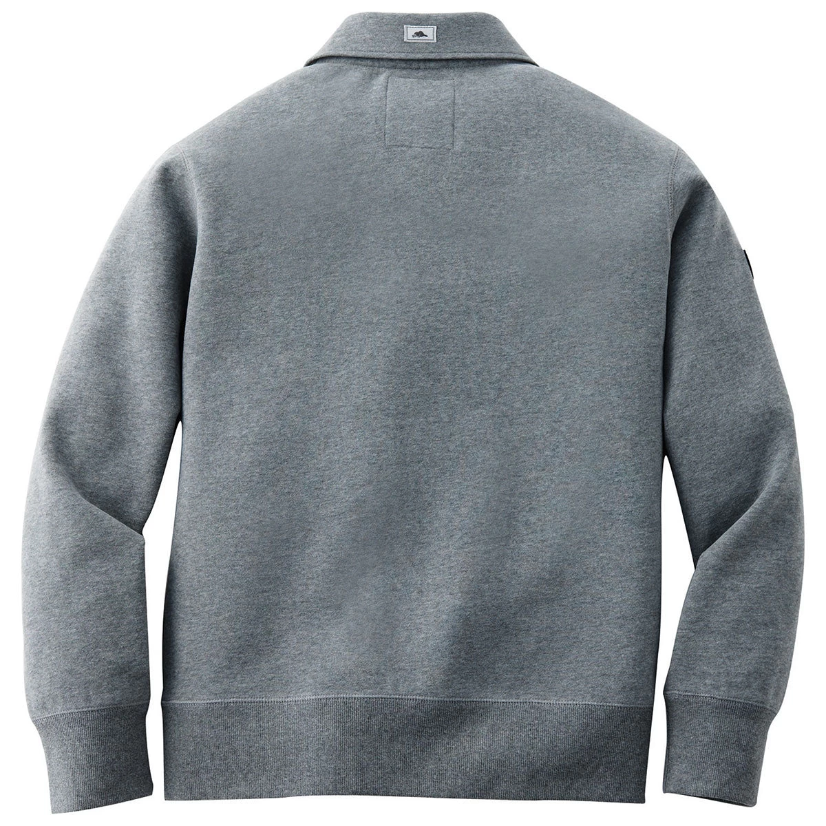 Roots73 Men's Charcoal Mix Killarney Fleece Quarter Zip - Image 2