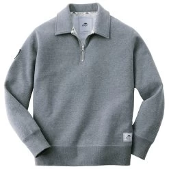 Roots73 Men's Charcoal Mix Killarney Fleece Quarter Zip