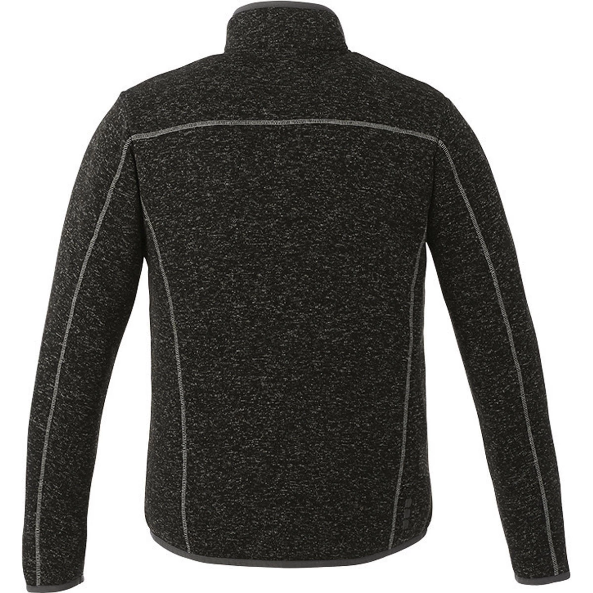 Elevate Men's Black Smoke Heather Tremblant Knit Jacket - Image 2