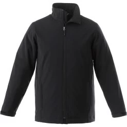 Elevate Men's Black Lawson Insulated Softshell Jacket