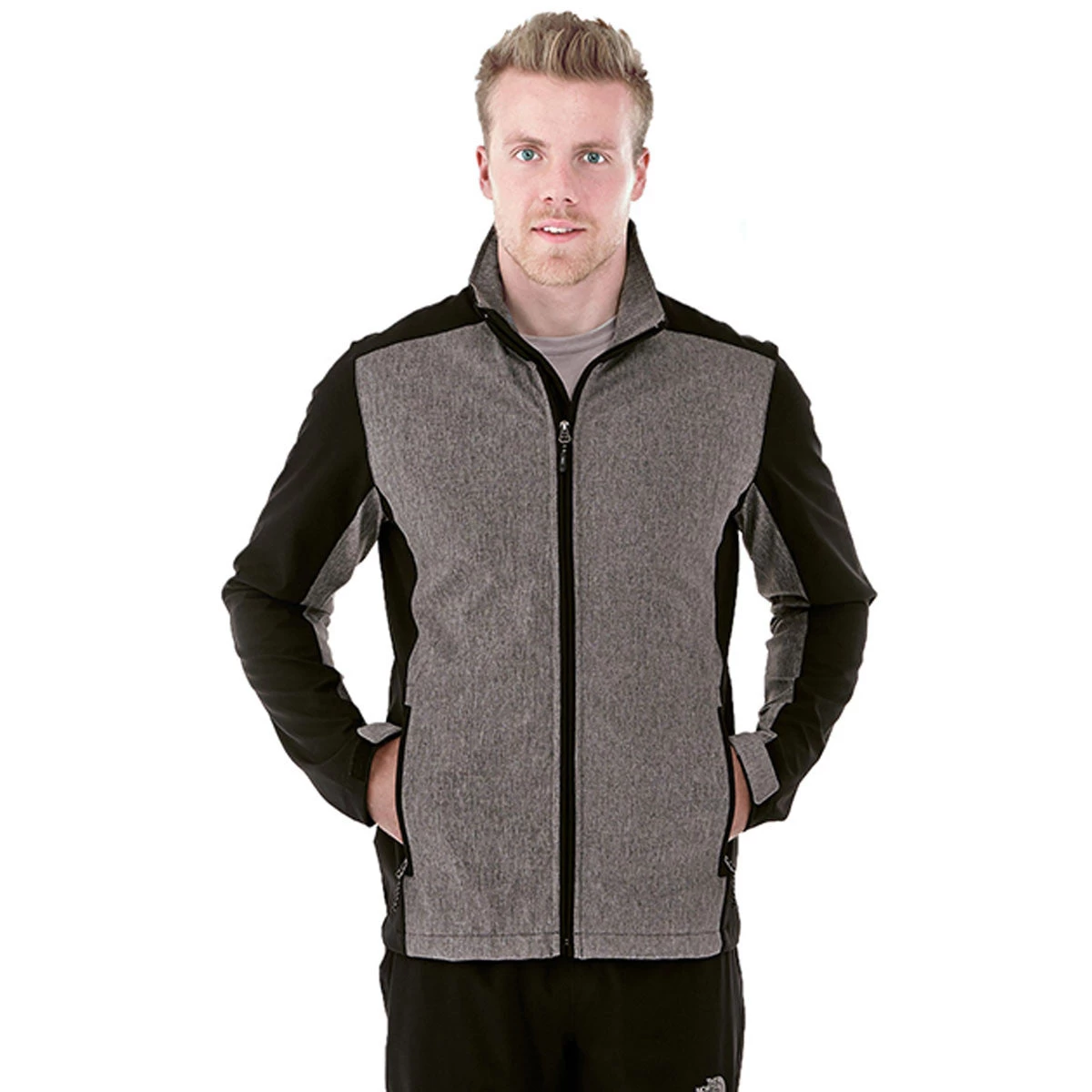 Elevate Men's Black Vesper Softshell Jacket - Image 3