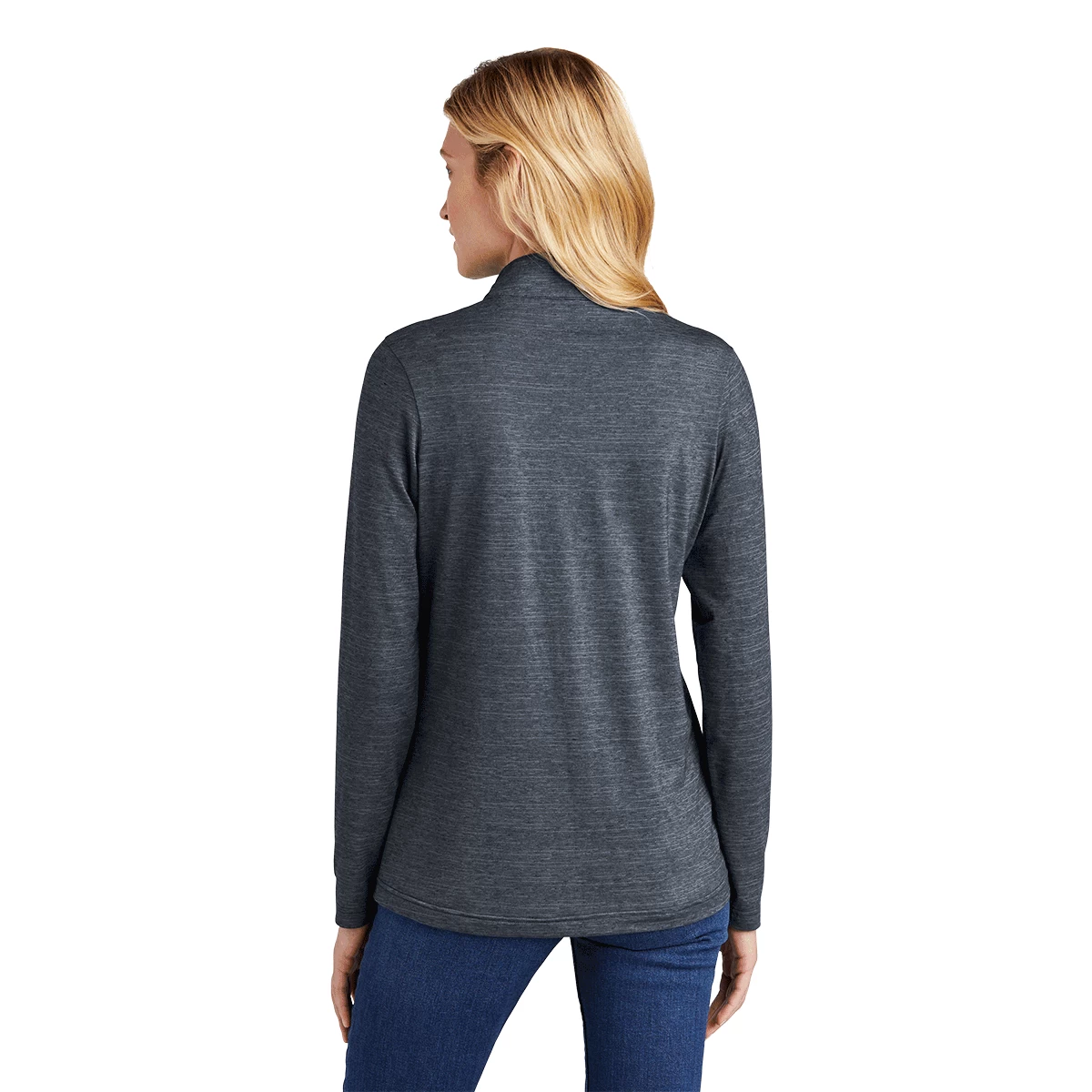 TravisMathew Women's Vintage Indigo Heather Crestview 1/4-Zip - Image 4