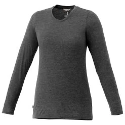 Elevate Women's Heather Dark Charcoal Holt Long Sleeve Tee