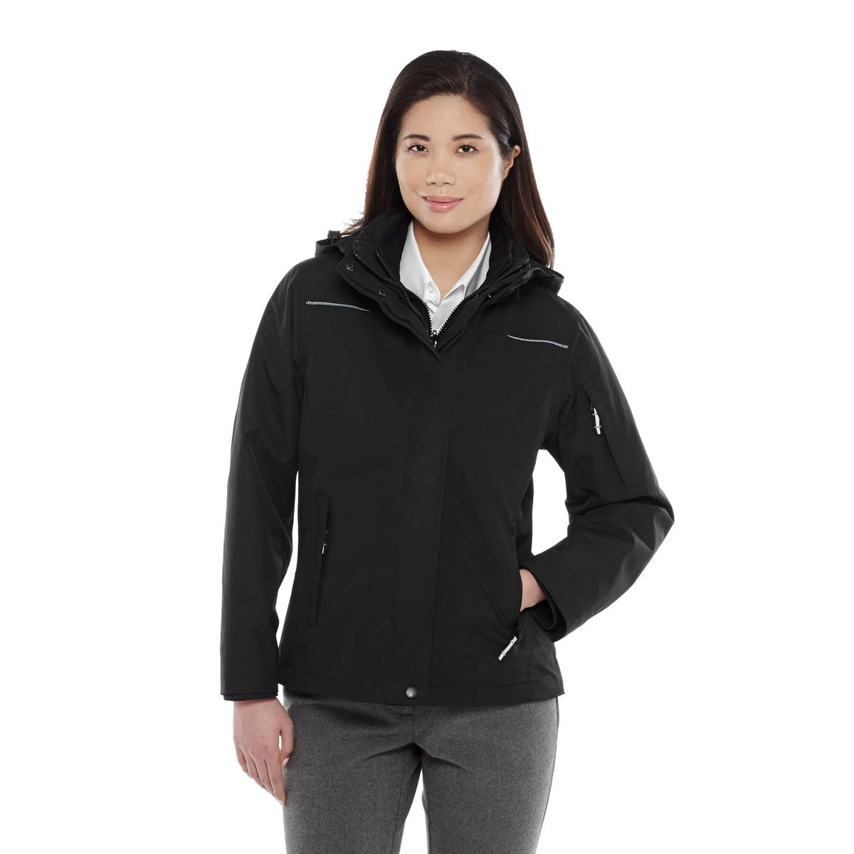 Elevate Women's Black Dutra 3-in-1 Jacket - Image 2