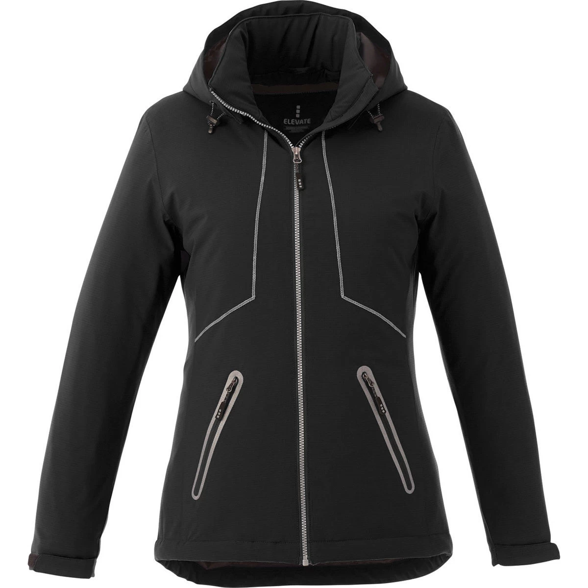 Elevate Women's Black Mantis Insulated Softshell Jacket