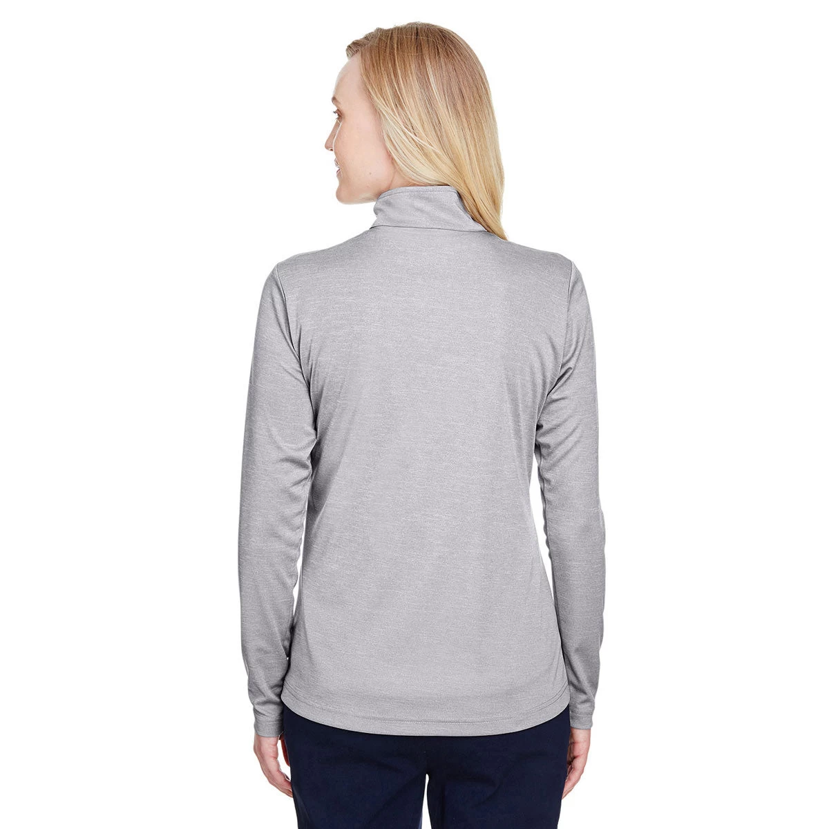 Team 365 Women's Athletic Heather Zone Sonic Heather Performance Quarter-Zip - Image 4