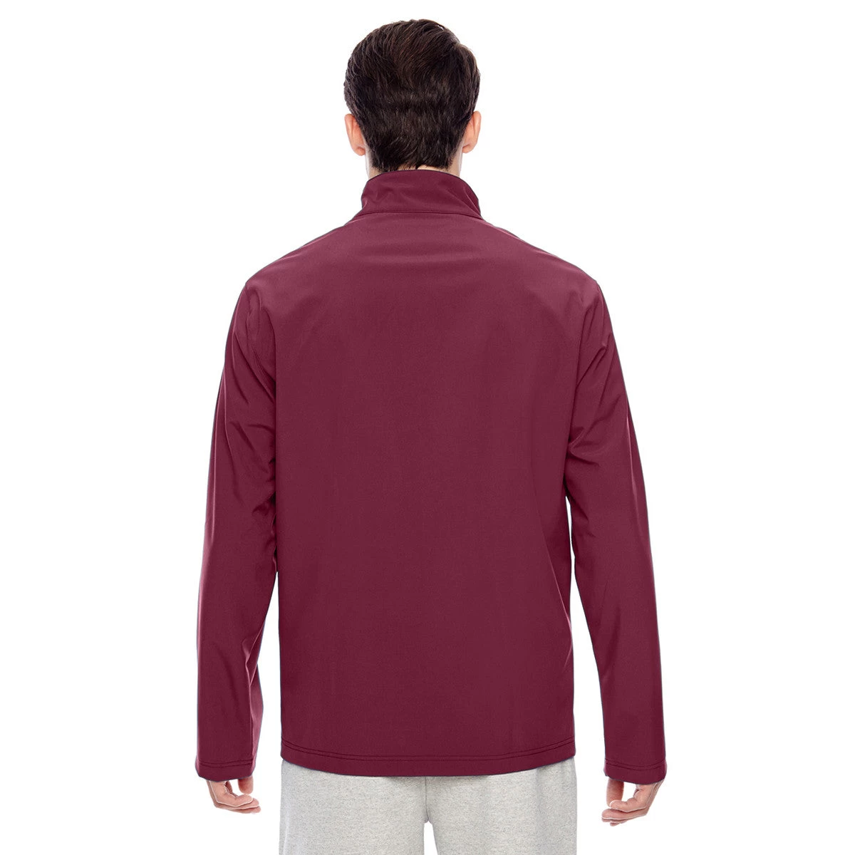 Team 365 Men's Sport Maroon Leader Soft Shell Jacket - Image 3