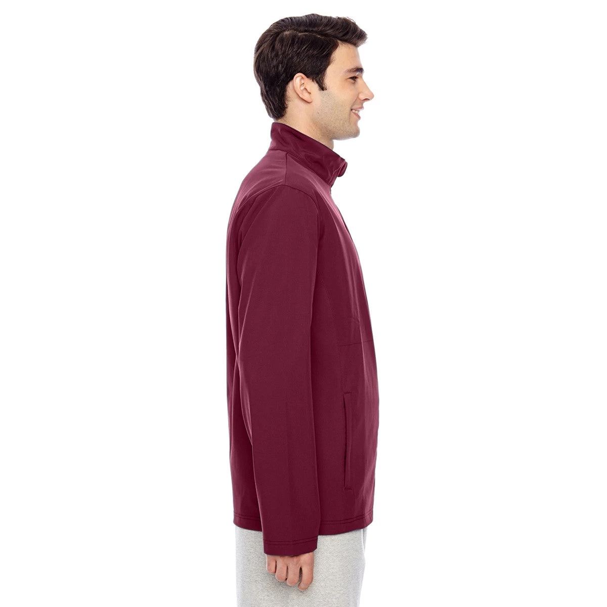 Team 365 Men's Sport Maroon Leader Soft Shell Jacket - Image 4