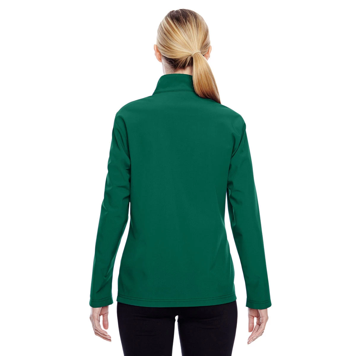 Team 365 Women's Sport Dark Green Leader Soft Shell Jacket - Image 3