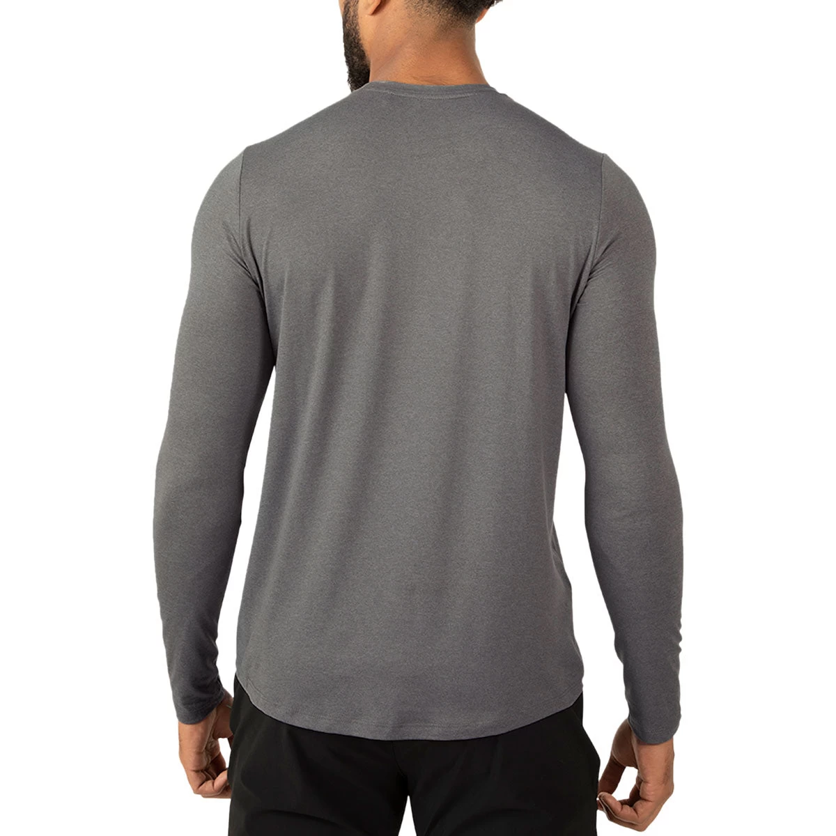 UNRL Men's Heather Steel Ultra Long Sleeve - Image 4