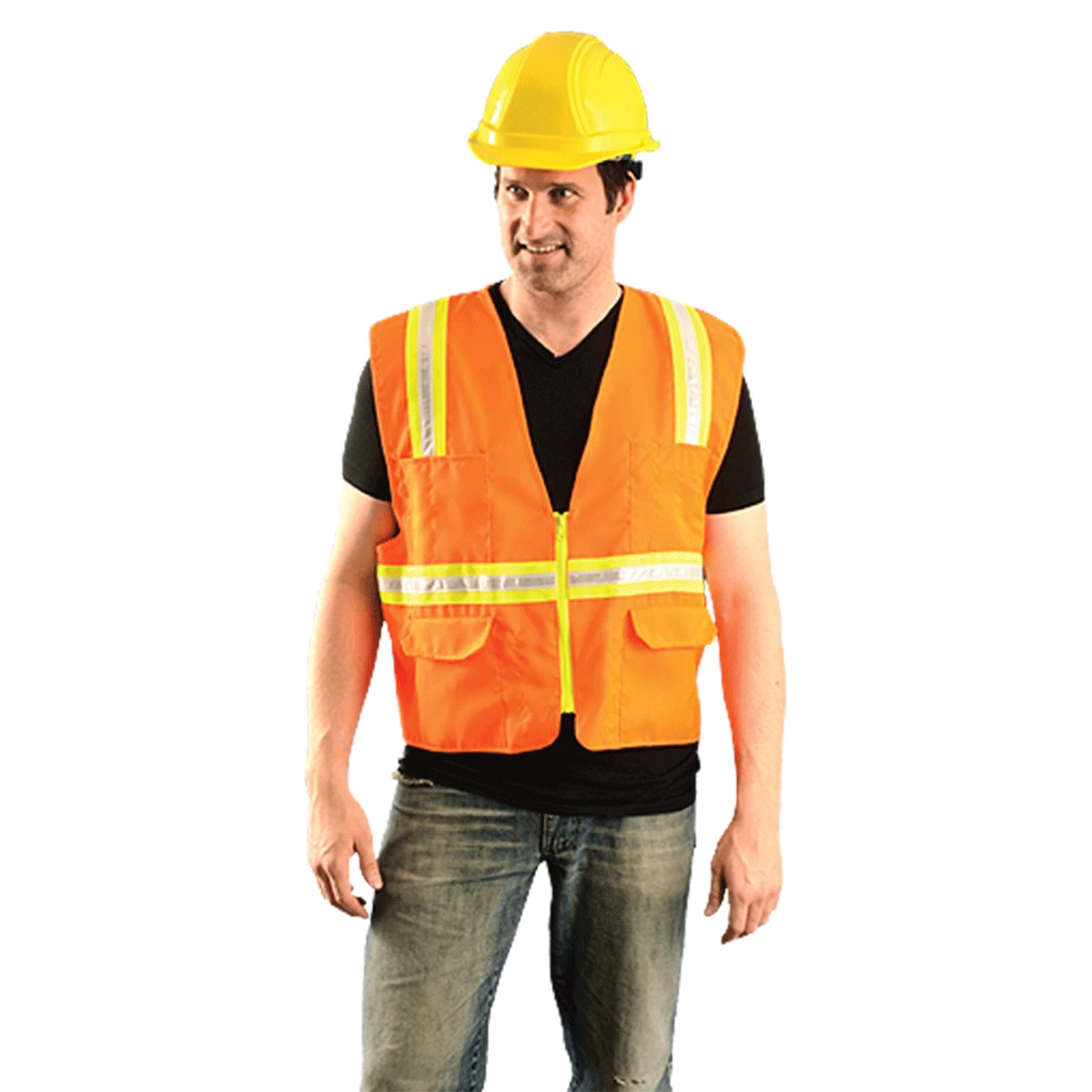 OccuNomix Men's Orange Classic Solid Two-Tone Surveyor